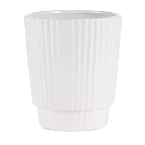 VASO BIANCO CERAMICA EST D.14.4 H.16